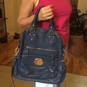 Blue Leather Emma Fox Purse